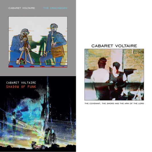 This is a 3 LP Vinyl SKU bundle.
1.This LP Vinyl is brand new.Format: LP VinylMusic Style: AbstractThis item's title is: Crackdown (Limited Edition/Grey LP Vinyl)Artist: Cabaret VoltaireLabel: MUTEBarcode: 5400863059316Release Date: 6/17/2022
2.This LP Vinyl is brand new.