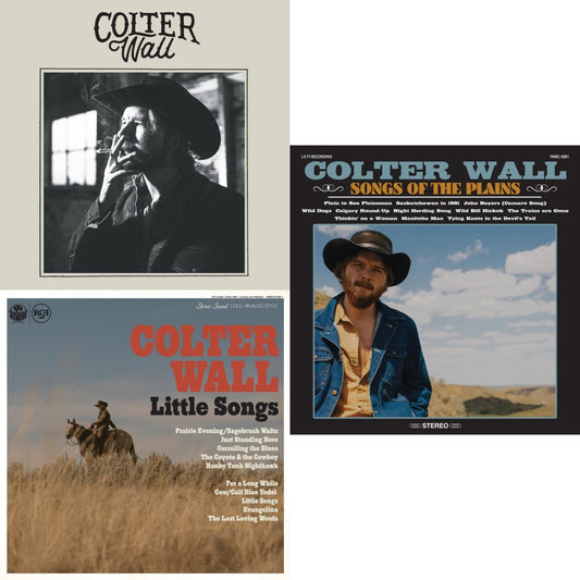 This is a 3 LP Vinyl SKU bundle.
1.This LP Vinyl is brand new.Format: LP VinylThis item's title is: Colter Wall (Red LP Vinyl)Artist: Colter WallBarcode: 196588300219Release Date: 1/19/2024
2.This LP Vinyl is brand new.