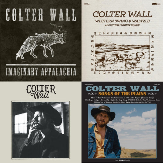 This is a 4 LP Vinyl SKU bundle.
1.This LP Vinyl is brand new.Format: LP VinylThis item's title is: Imaginary Appalachia (Red LP Vinyl)Artist: Colter WallBarcode: 196588300110Release Date: 1/19/2024
2.This LP Vinyl is brand new.