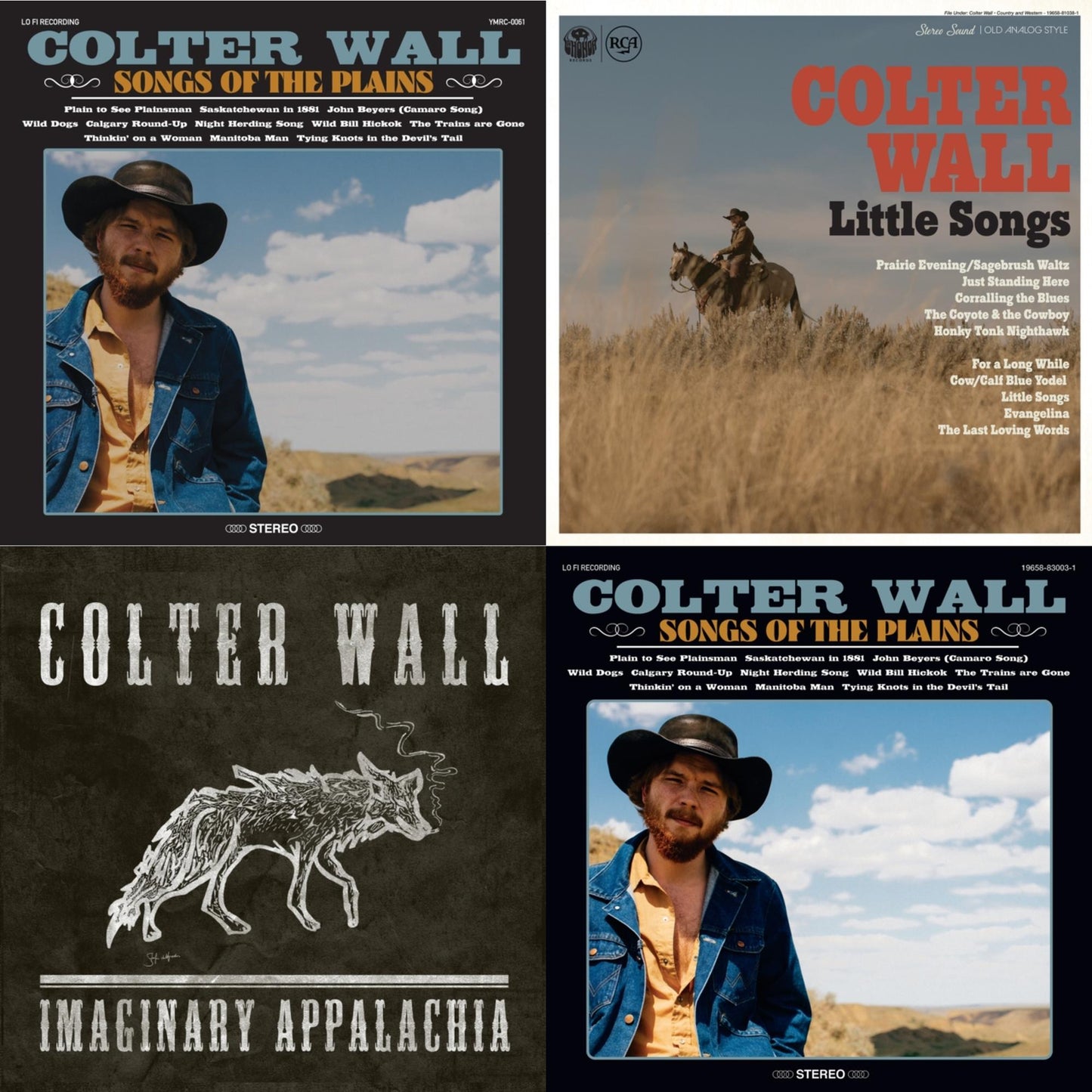 This is a 4 LP Vinyl SKU bundle.
1.This LP Vinyl is brand new.Format: LP VinylMusic Style: FolkThis item's title is: Songs Of The PlainsArtist: Colter WallLabel: THIRTY TIGERSBarcode: 752830544475Release Date: 10/12/2018
2.This LP Vinyl is brand new.