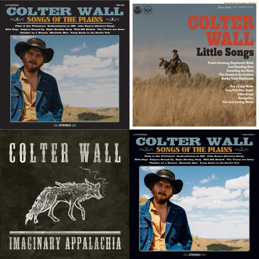 This is a 4 LP Vinyl SKU bundle.
1.This LP Vinyl is brand new.Format: LP VinylMusic Style: FolkThis item's title is: Songs Of The PlainsArtist: Colter WallLabel: THIRTY TIGERSBarcode: 752830544475Release Date: 10/12/2018
2.This LP Vinyl is brand new.