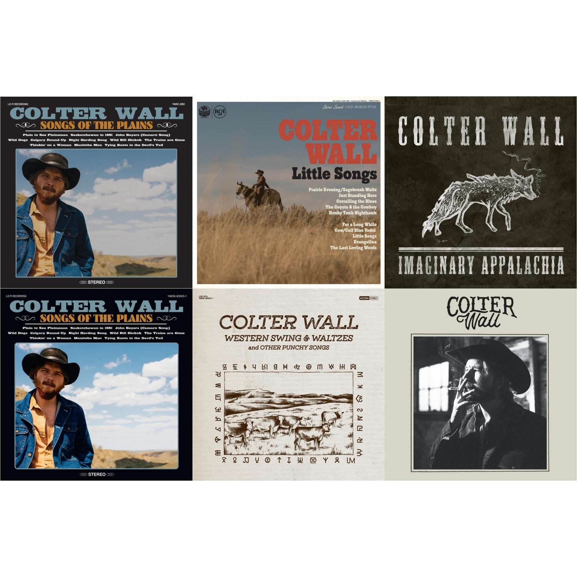 This is a 6 LP Vinyl SKU bundle.
1.This LP Vinyl is brand new.Format: LP VinylMusic Style: FolkThis item's title is: Songs Of The PlainsArtist: Colter WallLabel: THIRTY TIGERSBarcode: 752830544475Release Date: 10/12/2018
2.This LP Vinyl is brand new.