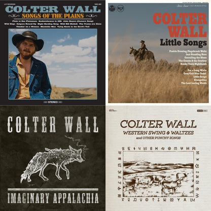 This is a 4 LP Vinyl SKU bundle.
1.This LP Vinyl is brand new.Format: LP VinylMusic Style: FolkThis item's title is: Songs Of The PlainsArtist: Colter WallLabel: THIRTY TIGERSBarcode: 752830544475Release Date: 10/12/2018
2.This LP Vinyl is brand new.