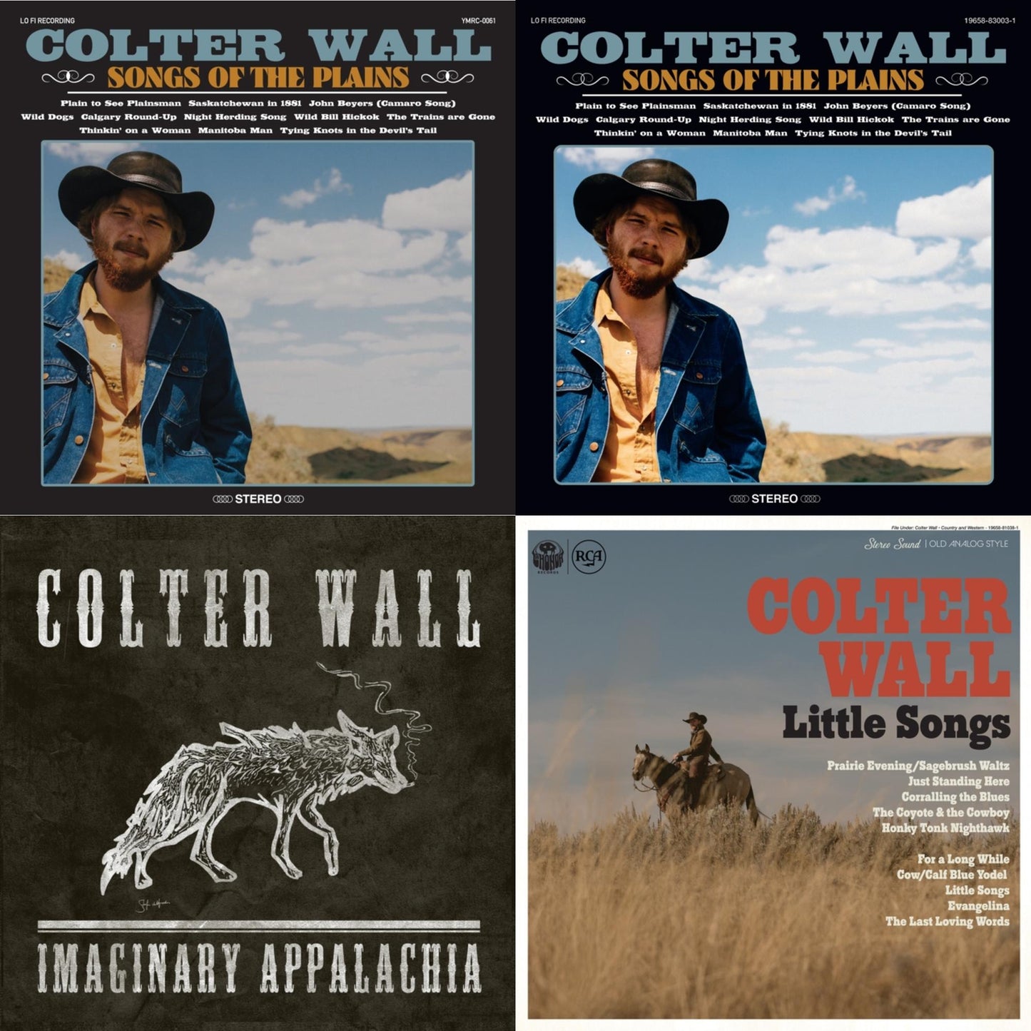 This is a 4 LP Vinyl SKU bundle.
1.This LP Vinyl is brand new.Format: LP VinylMusic Style: FolkThis item's title is: Songs Of The PlainsArtist: Colter WallLabel: THIRTY TIGERSBarcode: 752830544475Release Date: 10/12/2018
2.This LP Vinyl is brand new.