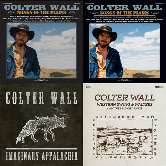 This is a 4 LP Vinyl SKU bundle.
1.This LP Vinyl is brand new.Format: LP VinylThis item's title is: Imaginary Appalachia (Red LP Vinyl)Artist: Colter WallBarcode: 196588300110Release Date: 1/19/2024
2.This LP Vinyl is brand new.