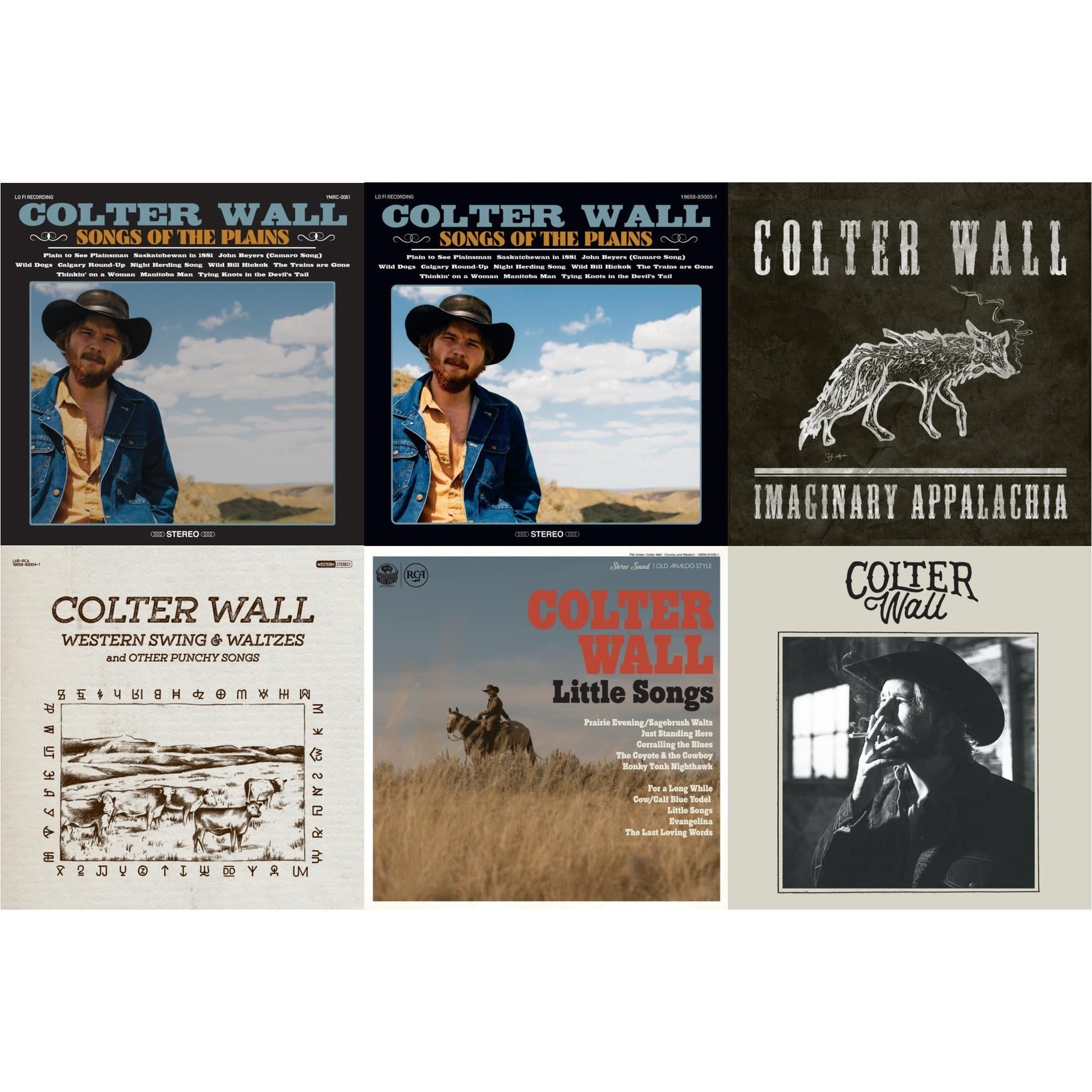 This is a 6 LP Vinyl SKU bundle.
1.This LP Vinyl is brand new.Format: LP VinylMusic Style: FolkThis item's title is: Songs Of The PlainsArtist: Colter WallLabel: THIRTY TIGERSBarcode: 752830544475Release Date: 10/12/2018
2.This LP Vinyl is brand new.