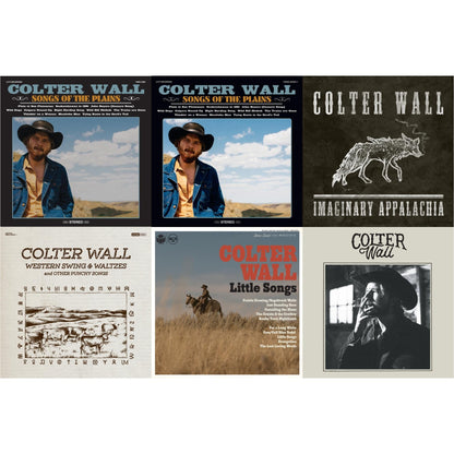 This is a 6 LP Vinyl SKU bundle.
1.This LP Vinyl is brand new.Format: LP VinylMusic Style: FolkThis item's title is: Songs Of The PlainsArtist: Colter WallLabel: THIRTY TIGERSBarcode: 752830544475Release Date: 10/12/2018
2.This LP Vinyl is brand new.
