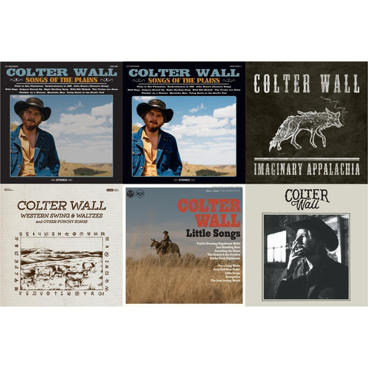 This is a 6 LP Vinyl SKU bundle.
1.This LP Vinyl is brand new.Format: LP VinylMusic Style: FolkThis item's title is: Songs Of The PlainsArtist: Colter WallLabel: THIRTY TIGERSBarcode: 752830544475Release Date: 10/12/2018
2.This LP Vinyl is brand new.