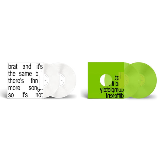 This is a 2 LP Vinyl SKU bundle.
1.This LP Vinyl is brand new.Format: LP VinylMusic Style: Future PopThis item's title is: Brat & It's The Same But There's Three More Songs So It's Not (2LP/White Vinyl)Artist: Charli XcxLabel: AtlanticBarcode: 075678603983Release Date: 11/8/2024
2.