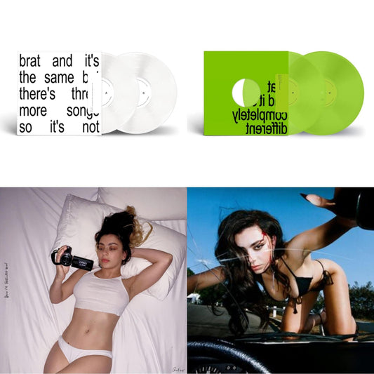 This is a 4 LP Vinyl SKU bundle.
1.This LP Vinyl is brand new.Format: LP VinylMusic Style: Future PopThis item's title is: Brat & It's The Same But There's Three More Songs So It's Not (2LP/White Vinyl)Artist: Charli XcxLabel: AtlanticBarcode: 075678603983Release Date: 11/8/2024
2.