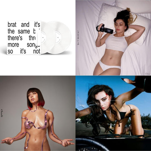 Brat & It's The Same But There's Three More Songs So It's Not (2LP/White Vinyl) & How I'm Feeling Now (Clear LP Vinyl) & Charli Charli (2LP) & Crash