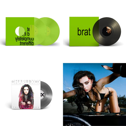 This is a 4 LP Vinyl SKU bundle.
1.This LP Vinyl is brand new.Format: LP VinylMusic Style: Dance-popThis item's title is: Brat & It's Completely Different (2LP/Brat Green Vinyl)Artist: Charli XcxLabel: AtlanticBarcode: 075678603990Release Date: 2/28/2025
2.This LP Vinyl is brand new.
