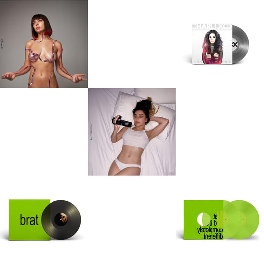 This is a 5 LP Vinyl SKU bundle.
1.This LP Vinyl is brand new.Format: LP VinylMusic Style: Dance-popThis item's title is: Brat & It's Completely Different (2LP/Brat Green Vinyl)Artist: Charli XcxLabel: AtlanticBarcode: 075678603990Release Date: 2/28/2025
2.This LP Vinyl is brand new.