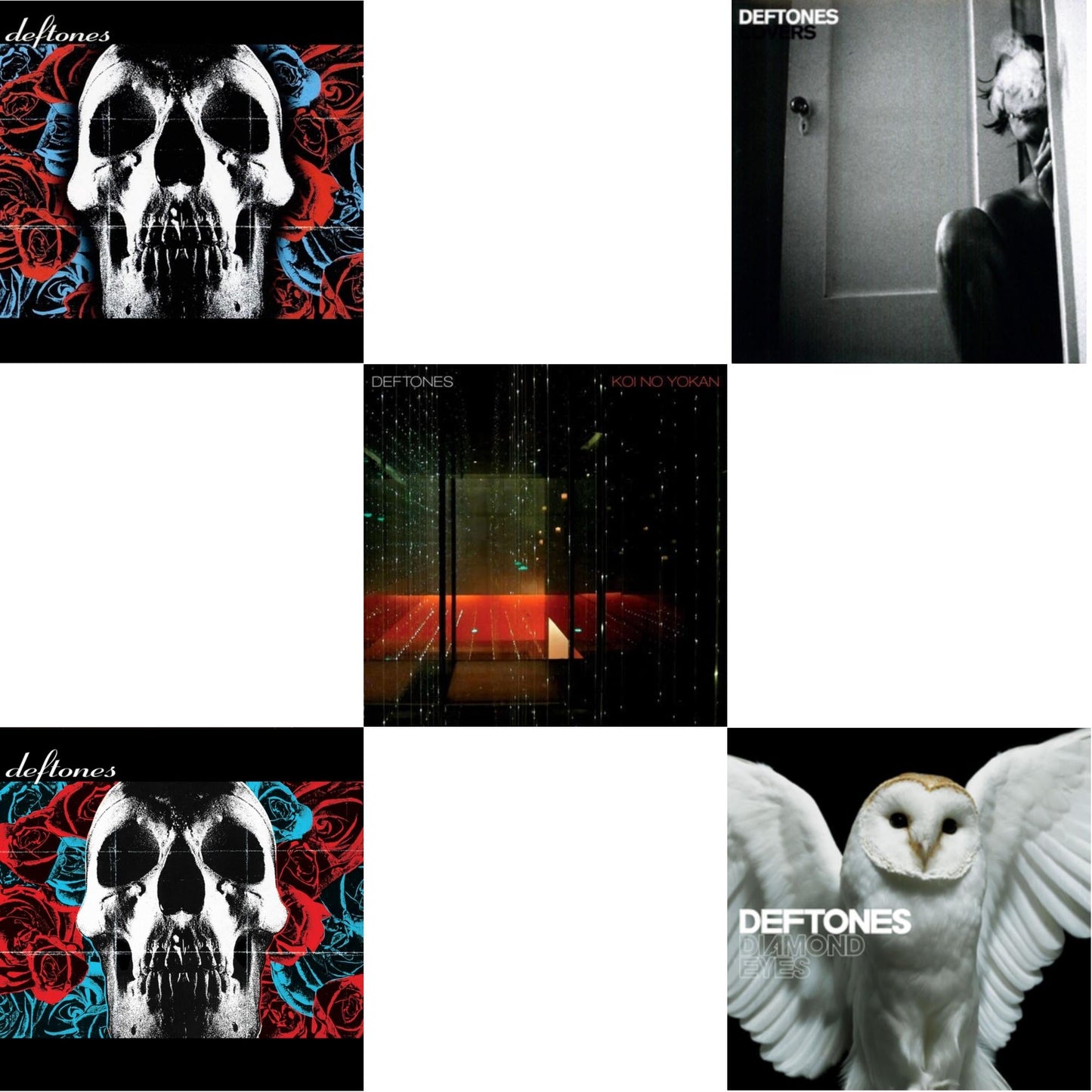 Deftones & Deftones (X) (20Th Anniversary/Ruby Red LP Vinyl) & Koi No Yokan & Covers & Diamond Eyes