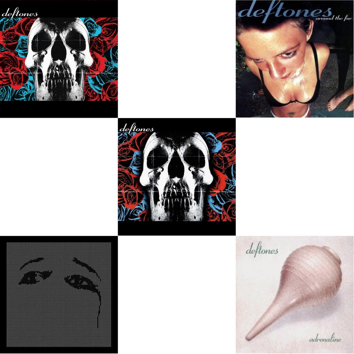 Deftones - Deftones & Deftones (X) (20Th Anniversary/Ruby Red LP Vinyl) & Ohms & Around The Fur (180G) & Adrenaline