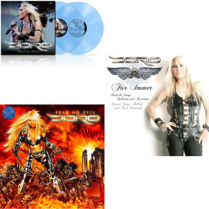 Magic Diamonds - Best Of Rock (Gatefold Jacket/Clear LP Vinyl) & Fear No Evil (Blue White Marbled LP Vinyl) & Fur Immer (Black White Marbled LP Vinyl)
