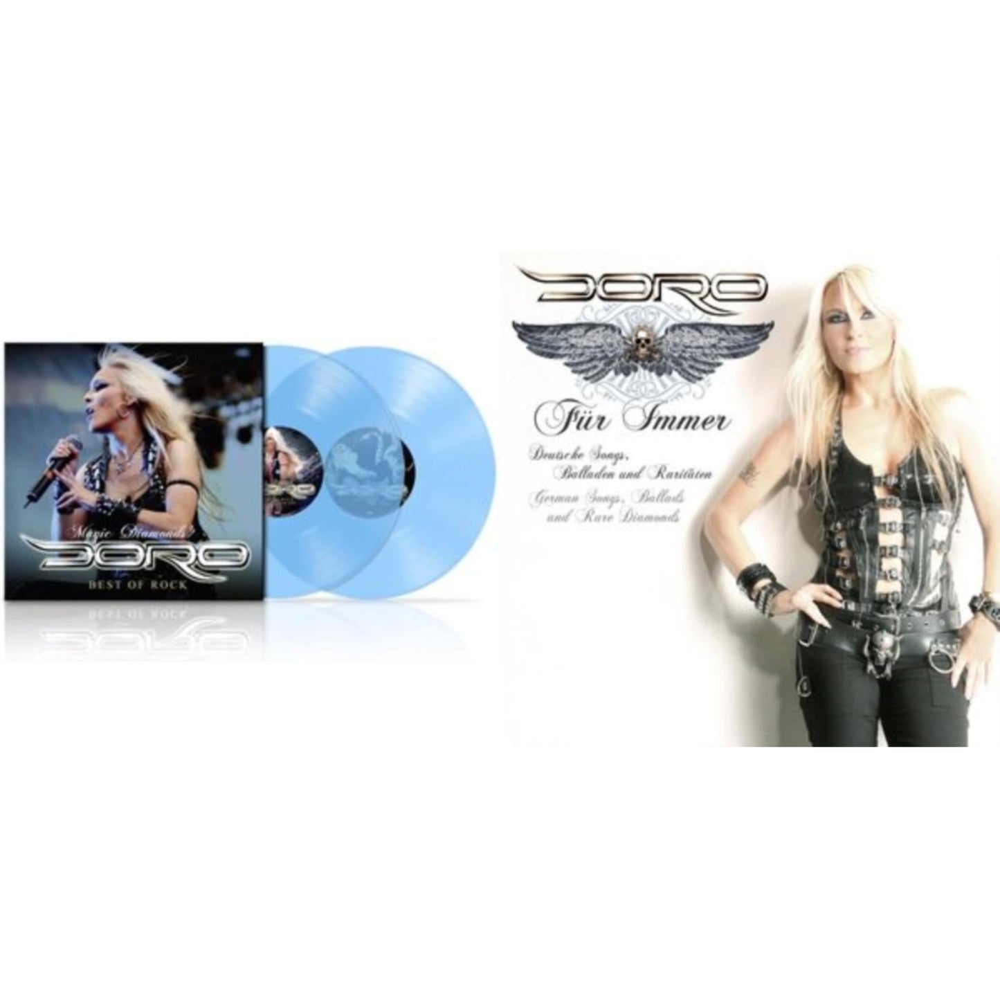 Magic Diamonds - Best Of Rock (Gatefold Jacket/Clear LP Vinyl) & Fur Immer (Black White Marbled LP Vinyl)