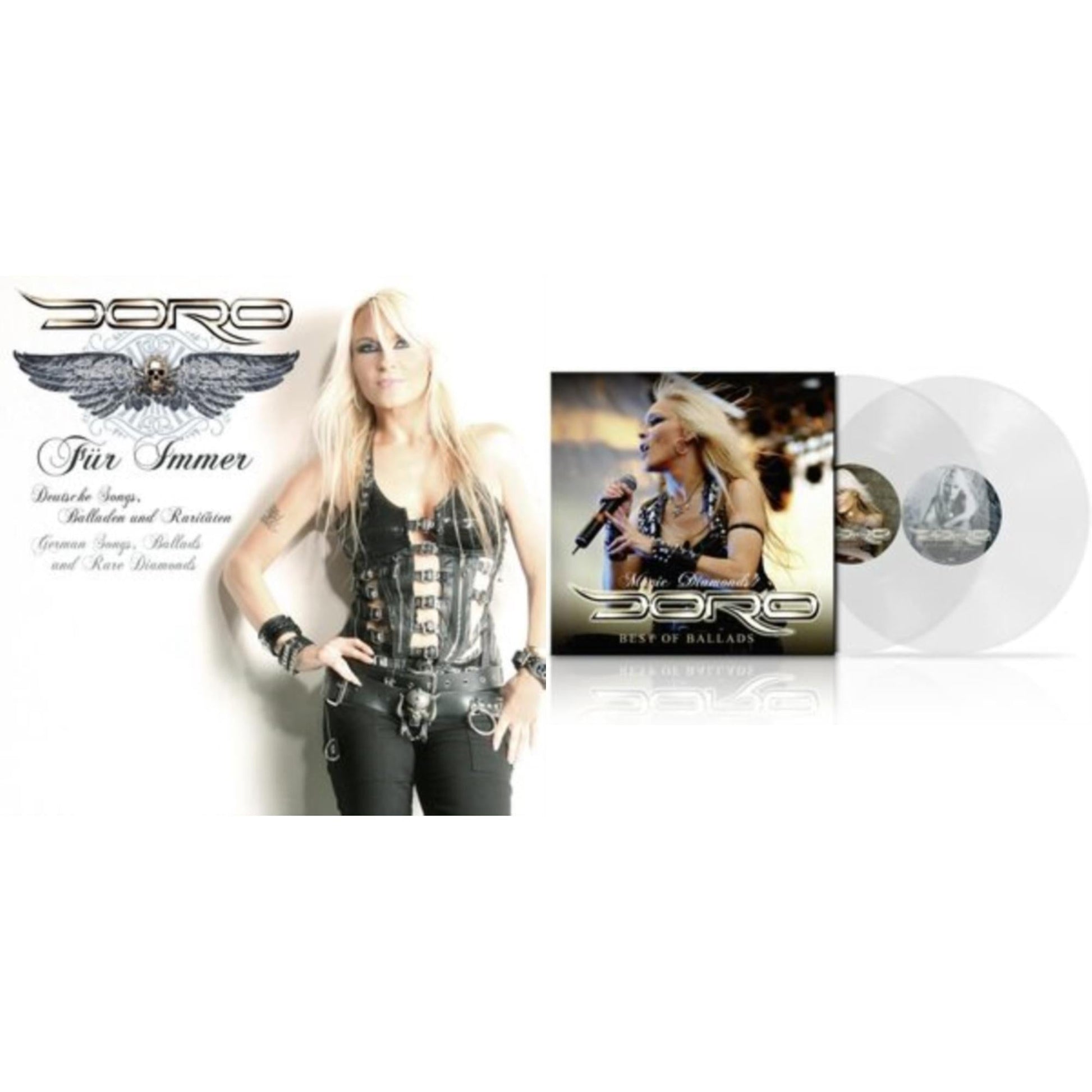 This is a 2 LP Vinyl SKU bundle.
1.This LP Vinyl is brand new.Format: LP VinylMusic Style: Classic RockThis item's title is: Fur Immer (Black White Marbled LP Vinyl)Artist: DoroLabel: RARE DIAMONDS PRODSBarcode: 4250444188925Release Date: 2/18/2022
2.This LP Vinyl is brand new.