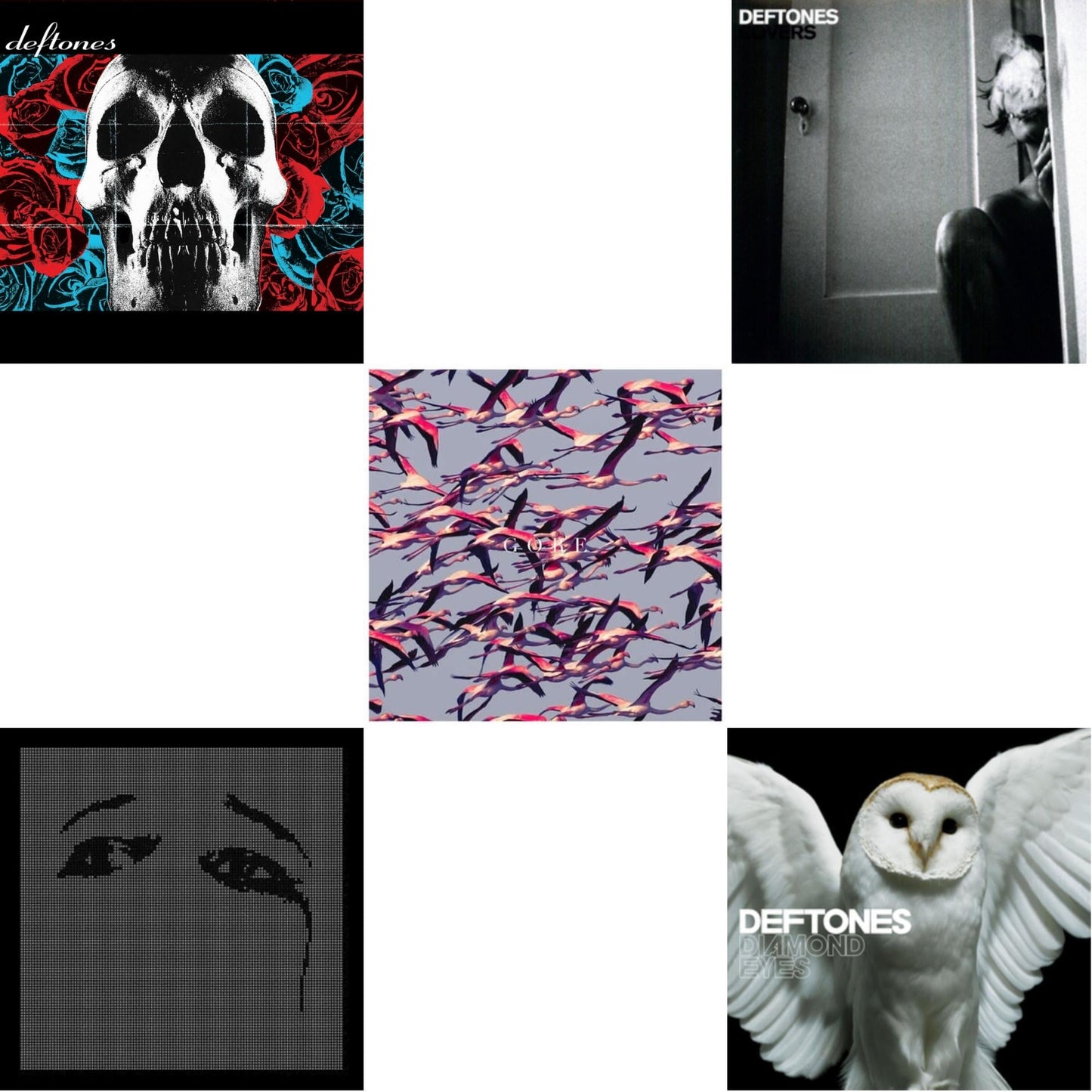 Deftones (X) (20Th Anniversary/Ruby Red LP Vinyl) & Ohms & Gore (White LP Vinyl) & Covers & Diamond Eyes