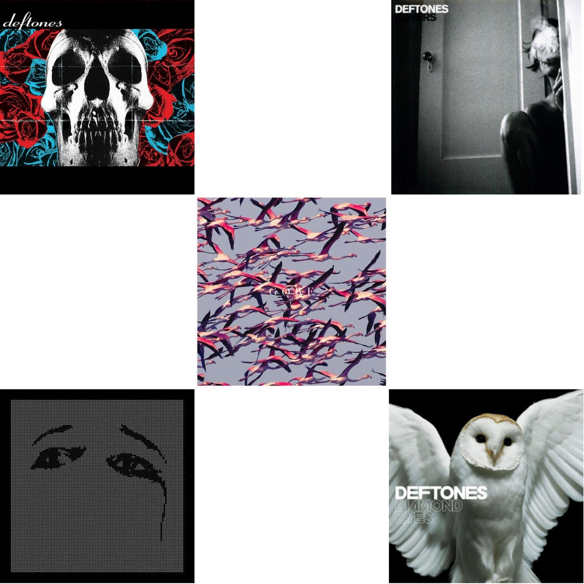 Deftones (X) (20Th Anniversary/Ruby Red LP Vinyl) & Ohms & Gore (White LP Vinyl) & Covers & Diamond Eyes