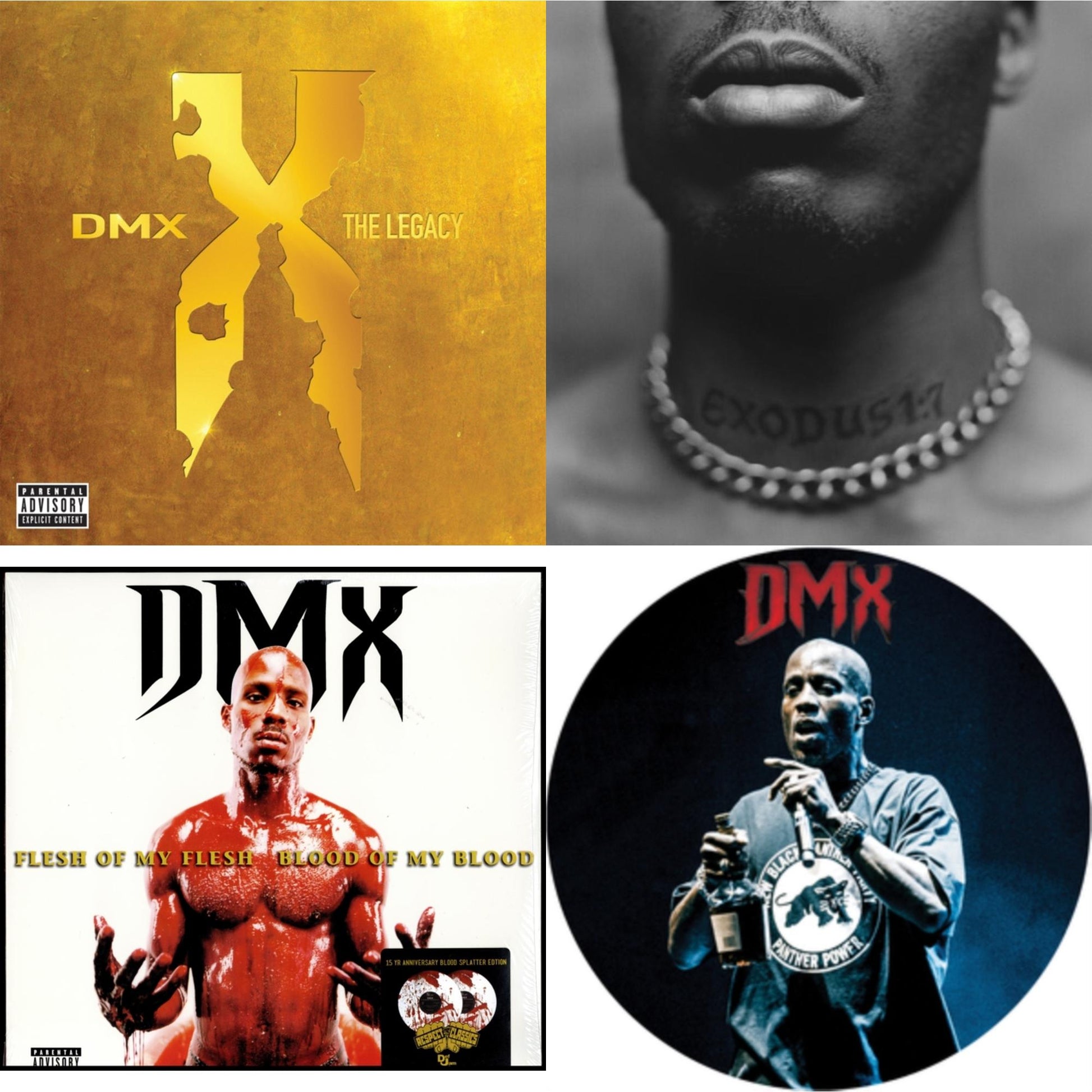 This is a 4 LP Vinyl SKU bundle.
1.This LP Vinyl is brand new.Format: LP VinylThis item's title is: Dmx: The Legacy (2LP)Artist: DmxLabel: DEF JAMBarcode: 602438175307Release Date: 12/10/2021
2.This LP Vinyl is brand new.