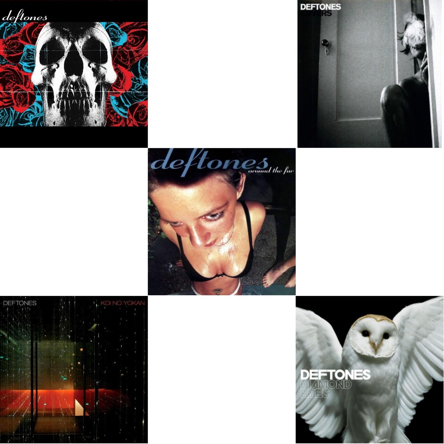 Deftones (X) (20Th Anniversary/Ruby Red LP Vinyl) & Koi No Yokan & Around The Fur (180G) & Covers & Diamond Eyes