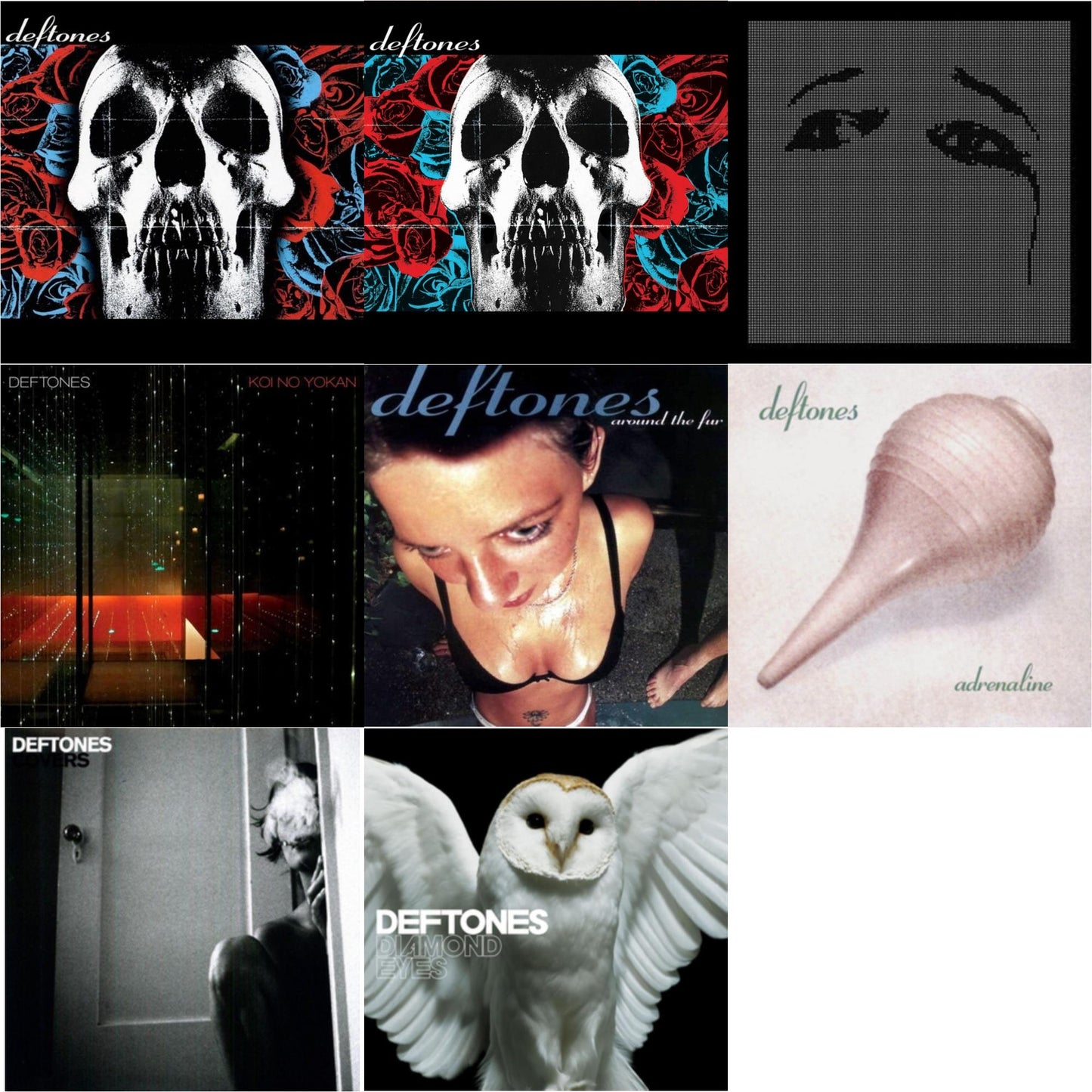 Deftones & Deftones (X) (20Th Anniversary/Ruby Red LP Vinyl) & Ohms & Koi No Yokan & Around The Fur (180G) & Adrenaline & Covers & Diamond Eyes