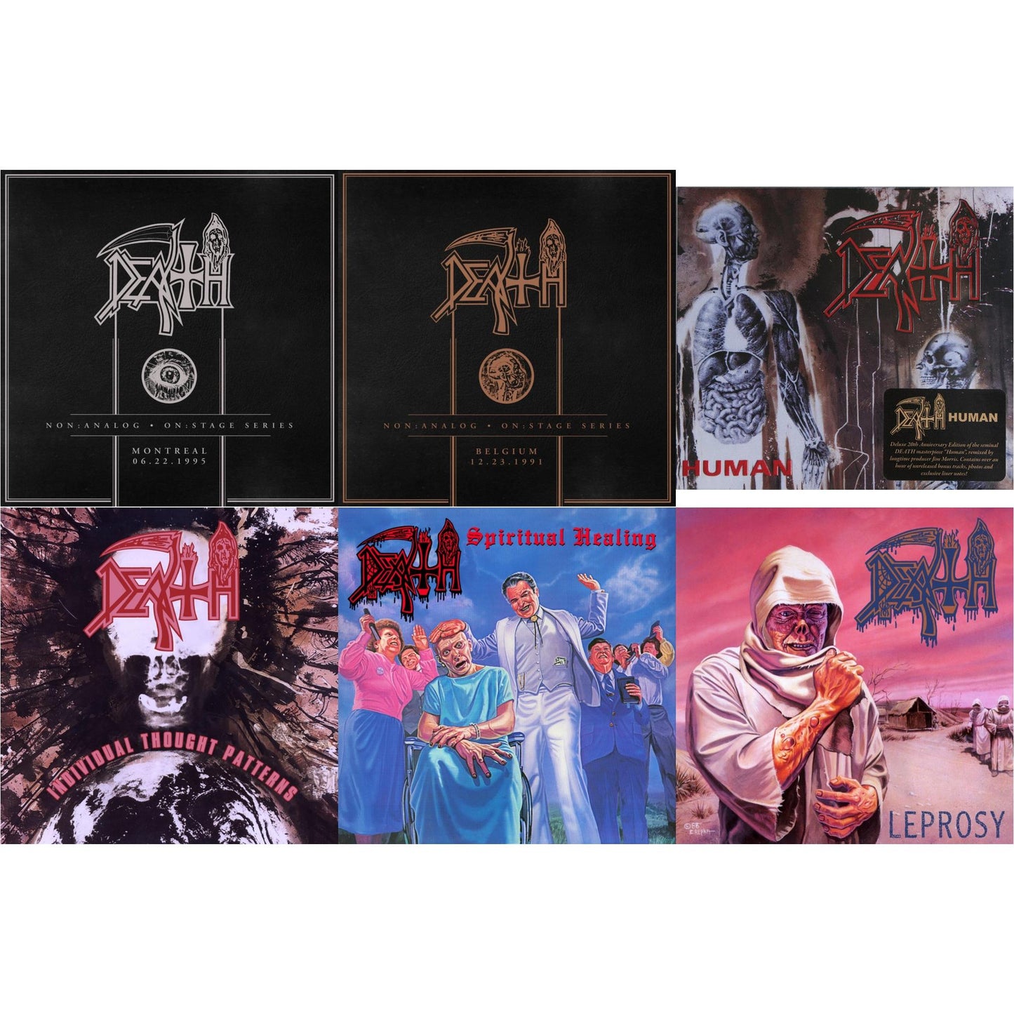 Non:Analog - On:Stage Series - Montreal 06-22-1995 & Non:Analog - On:Stage Series - Belgium 12-23-1991 & Human & Individual Thought Patterns & Spiritual Healing & Leprosy Reissue
