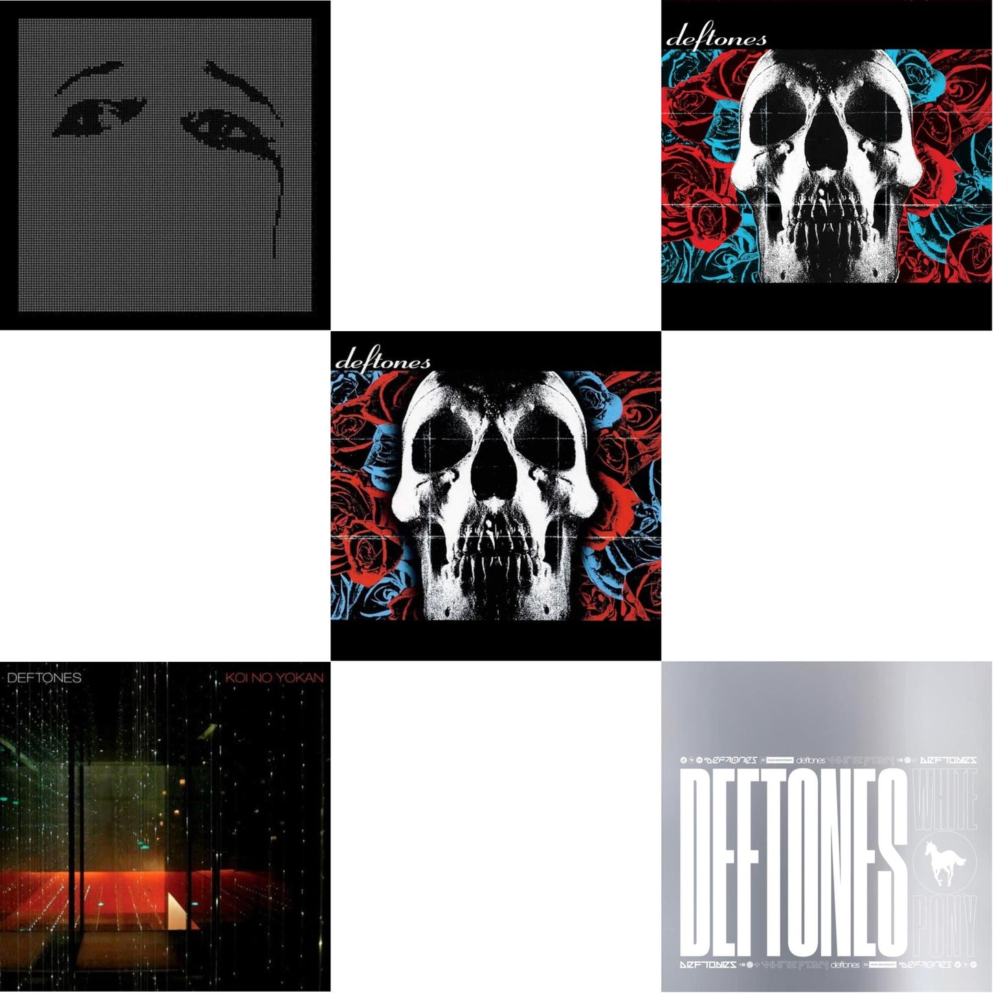Deftones & Deftones (X) (20Th Anniversary/Ruby Red LP Vinyl) & Ohms & White Pony (X) (20Th Anniversary Deluxe Edition/Super Deluxe) & Koi No Yokan