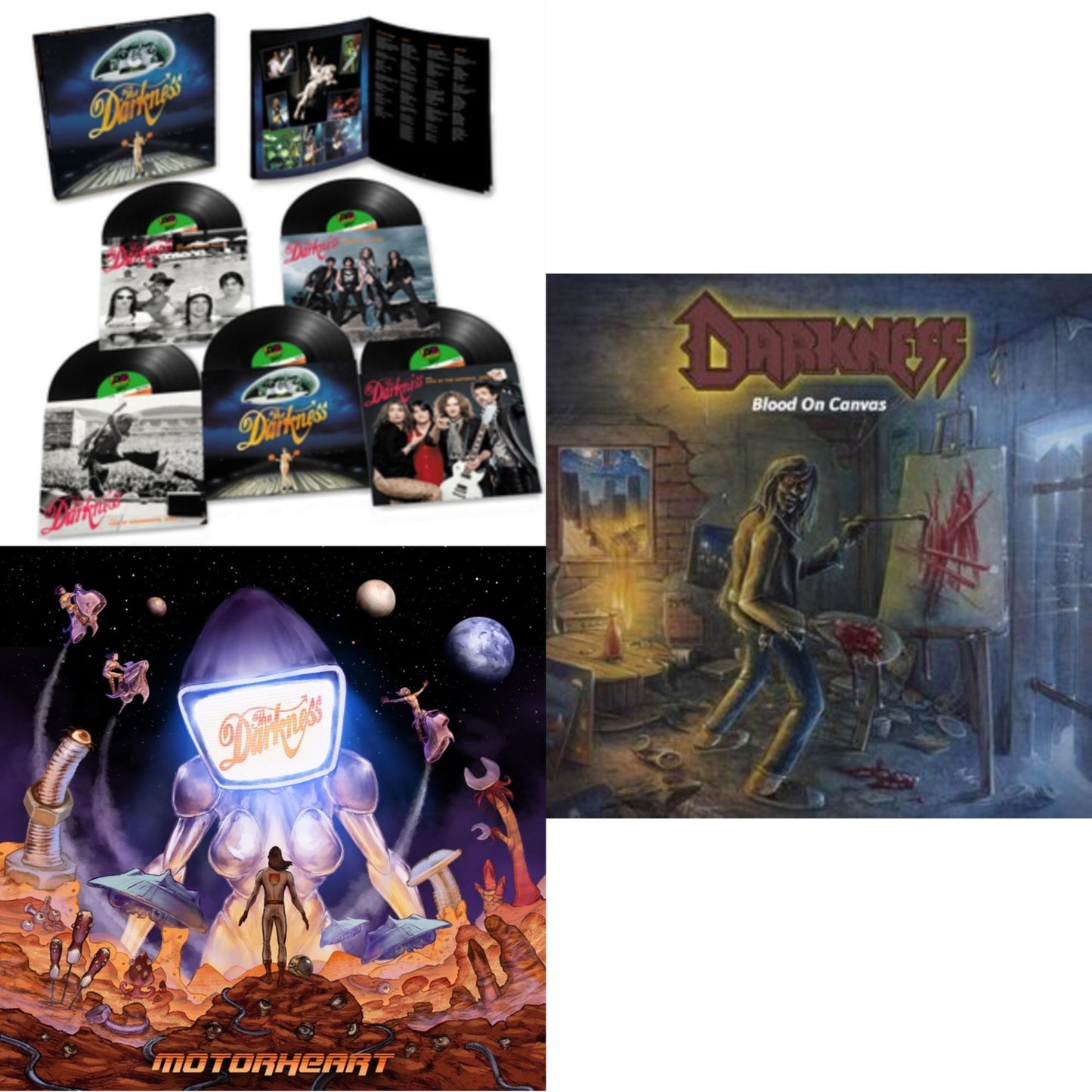 Blood On Canvas (Blue LP Vinyl) & Permission To Land... Again (20Th Anniversary Box Set/5LP) & Motorheart
