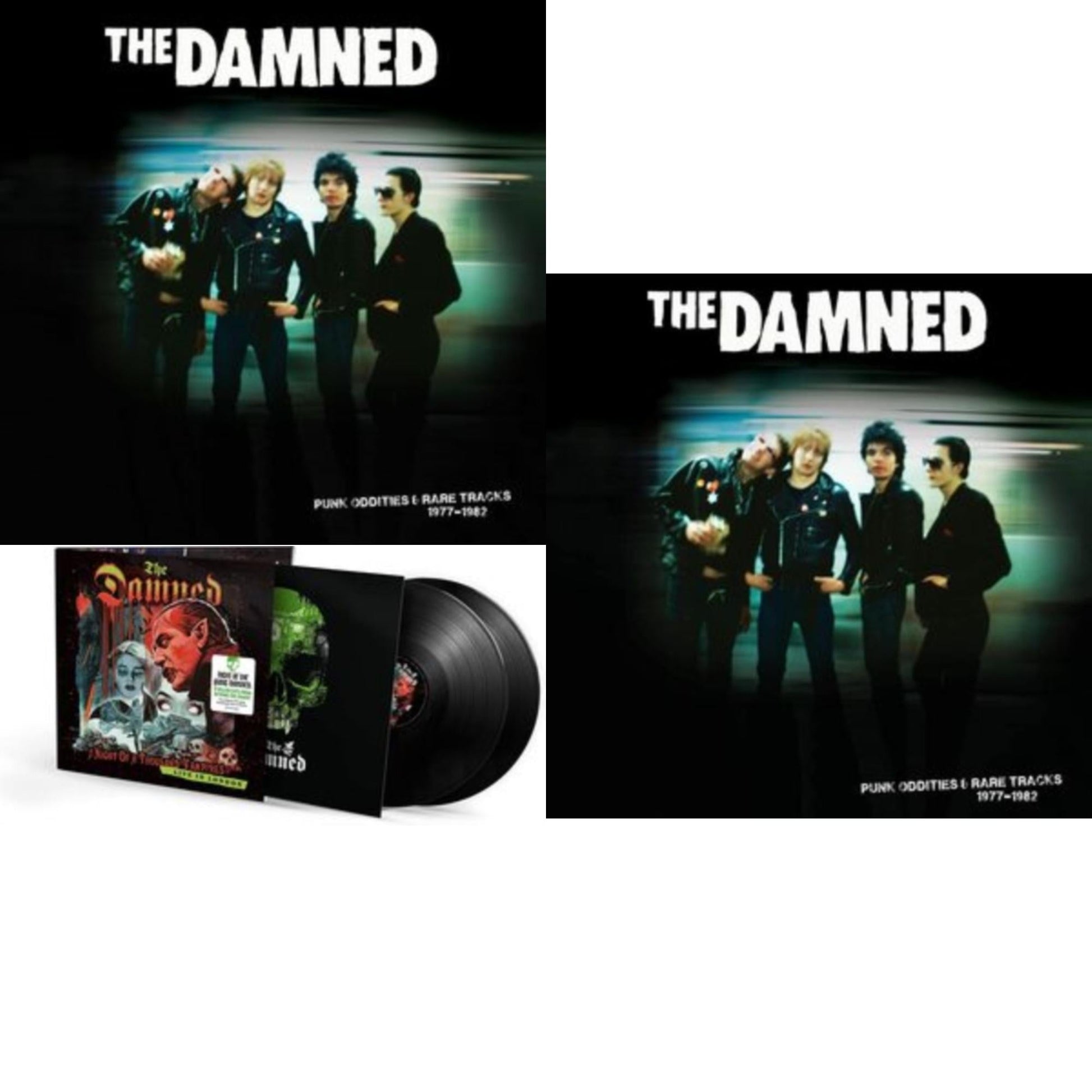 This is a 3 LP Vinyl SKU bundle.
1.This LP Vinyl is brand new.Format: LP VinylThis item's title is: Punk Oddities & Rare Tracks 1977-1982 (Green/Black Splatter LP Vinyl)Artist: DamnedLabel: CLEOPATRABarcode: 889466383311Release Date: 10/20/2023
2.This LP Vinyl is brand new.