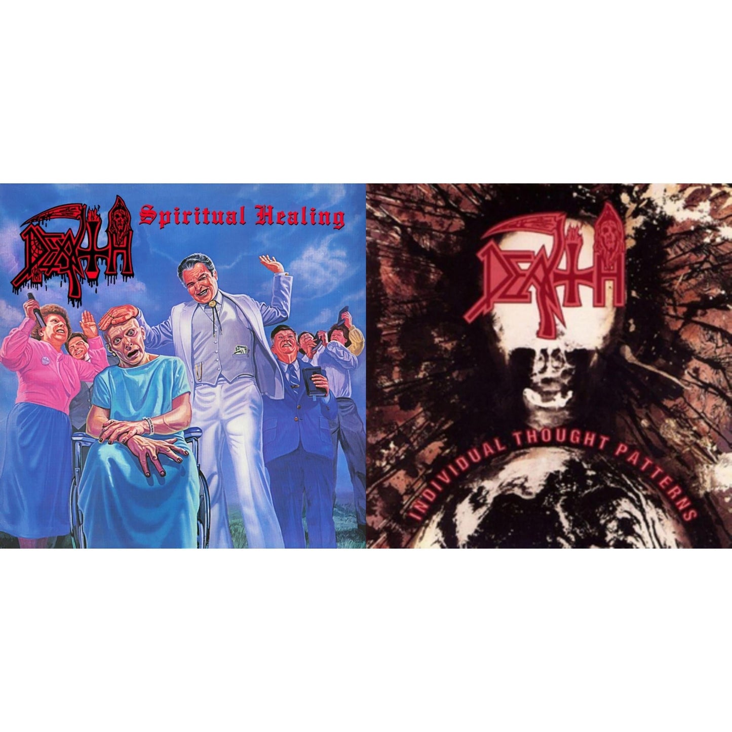 Spiritual Healing - Reissue (Red, Cyan Blue & Black Tri Color Merge With Splatter LP Vinyl) & Individual Thought Patterns - Reissue