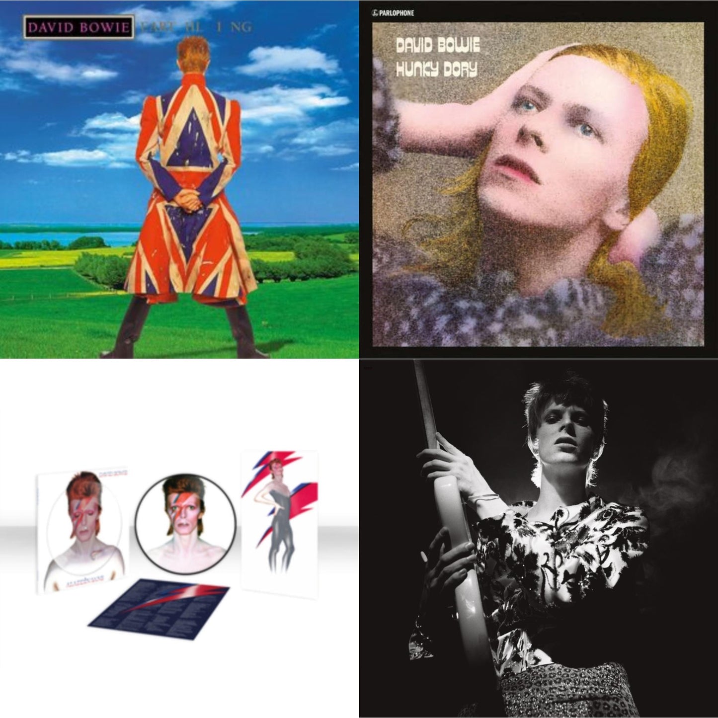 Earthling (2021 Remaster/2LP) & Aladdin Sane (2013 Remaster) (Picture Disc) & Rock N Roll Star & Hunky Dory