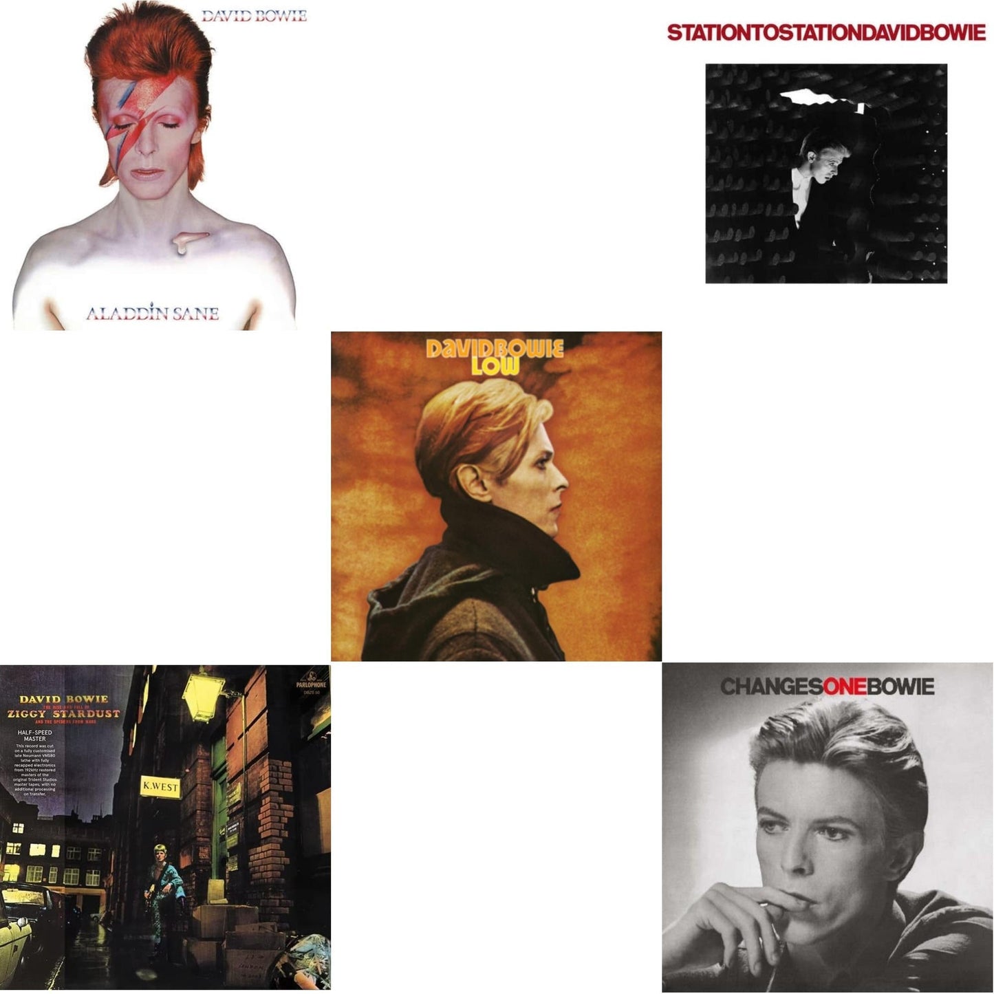 Low (2017 Remaster) & Station To Station (2016 Remastered Version) & Changesonebowie (180G) & Rise & Fall Of Ziggy Stardust & The Spiders From Mars (2012 Remaster/Half-Speed Master) & Aladdin Sane