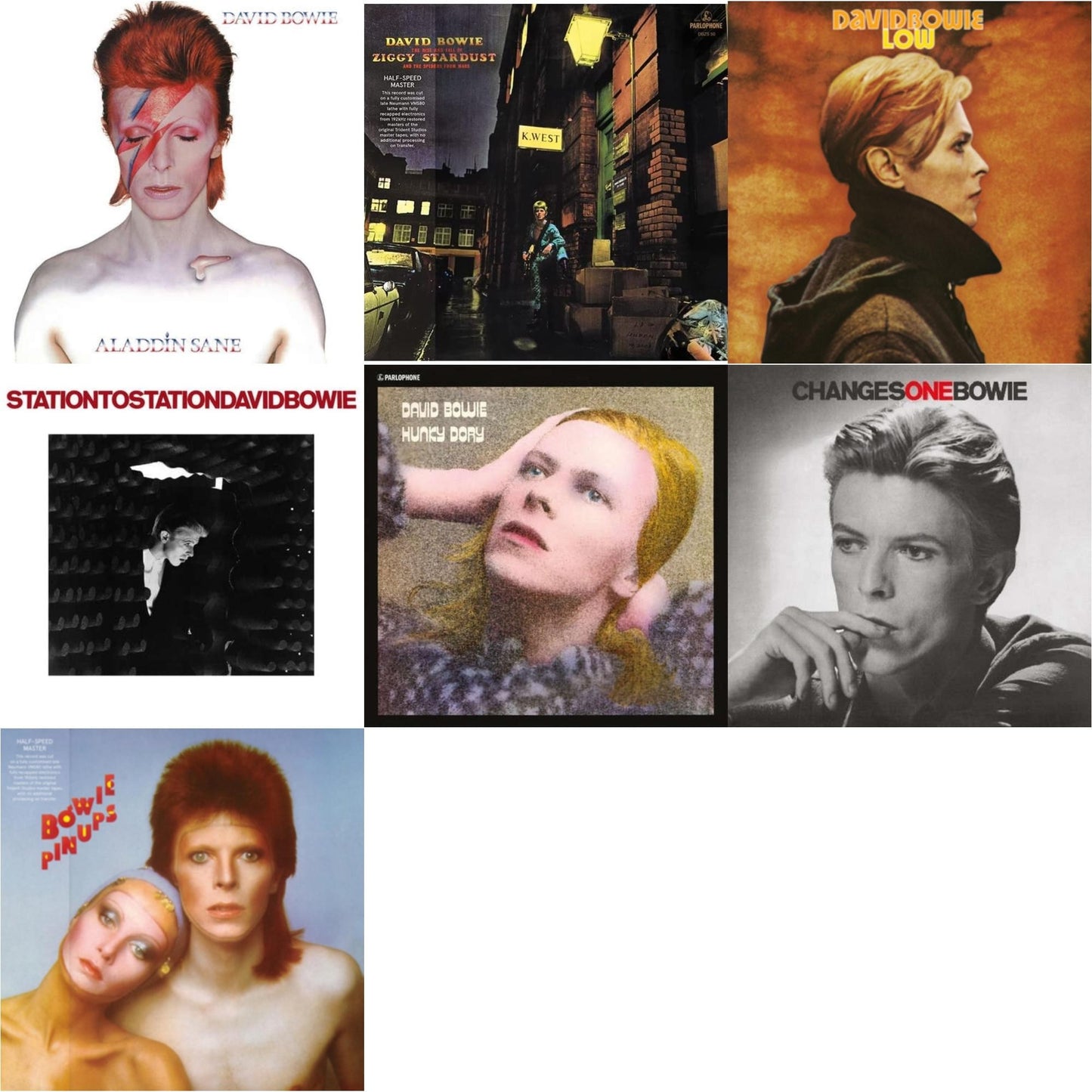 Low (2017 Remaster) & Station To Station (2016 Remastered Version) & Changesonebowie (180G) & Rise & Fall Of Ziggy Stardust & The Spiders From Mars (2012 Remaster/Half-Speed Master) & Pinups (2015 Remaster) & Aladdin Sane & Hunky Dory