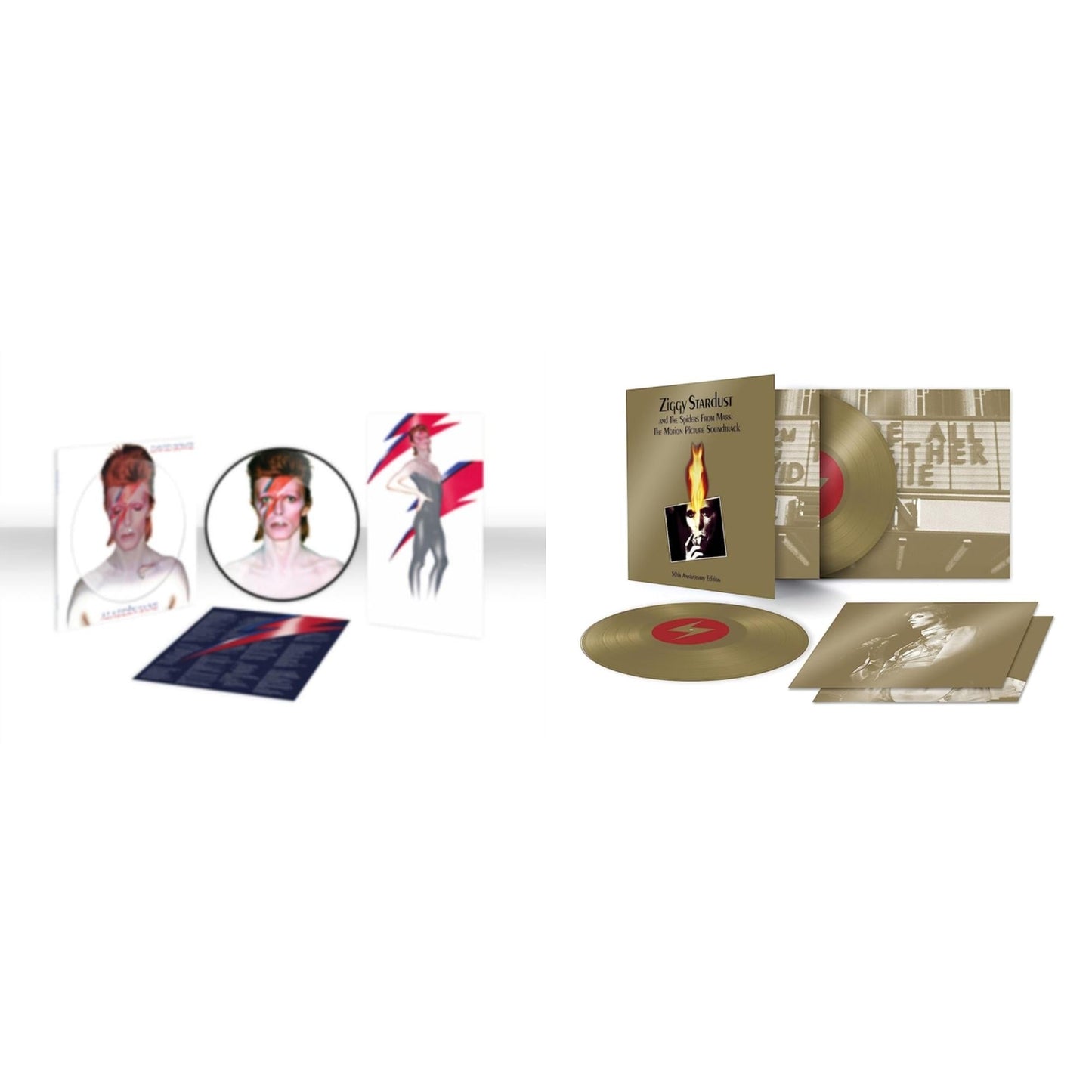 This is a 2 LP Vinyl SKU bundle.
1.This LP Vinyl is brand new.Format: LP VinylMusic Style: GlamThis item's title is: Aladdin Sane (2013 Remaster) (Picture Disc)Artist: David BowieLabel: PARLOPHONEBarcode: 5054197183133Release Date: 4/14/2023
2.This LP Vinyl is brand new.