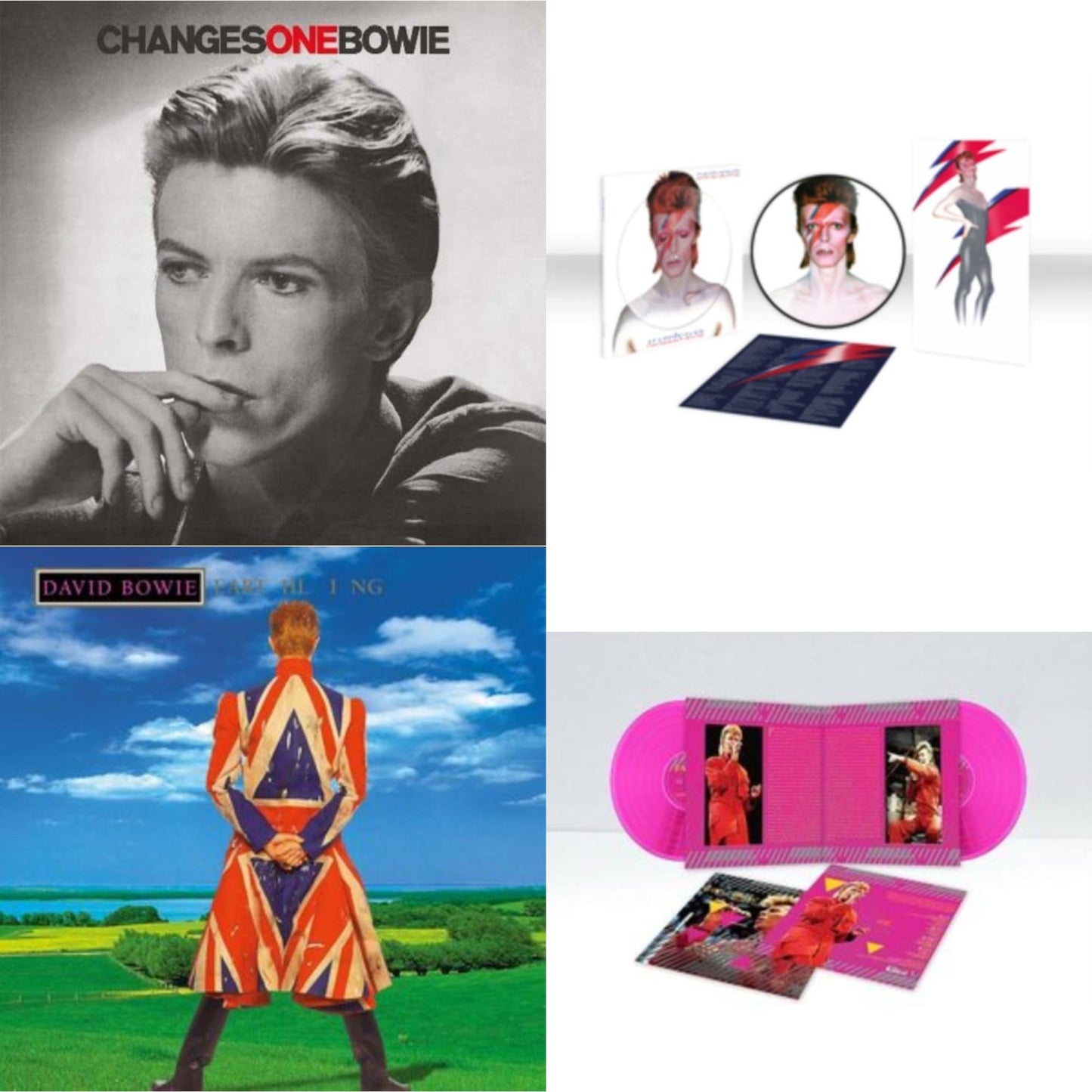 Earthling (2021 Remaster/2LP) & Changesonebowie (180G) & Montreal '87 (Limited/Pink LP Vinyl) & Aladdin Sane (2013 Remaster) (Picture Disc)
