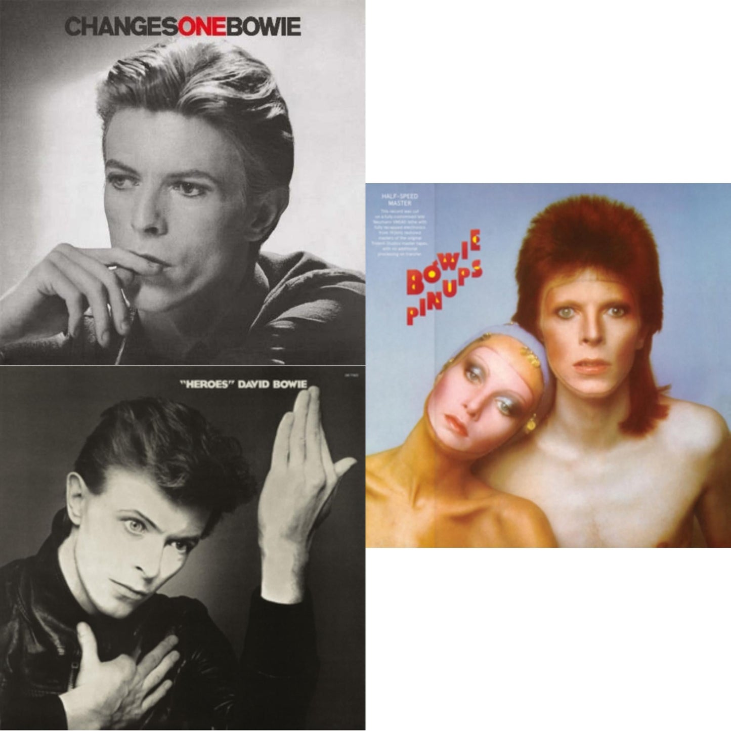 This is a 3 LP Vinyl SKU bundle.
1.This LP Vinyl is brand new.Format: LP VinylMusic Style: Art RockThis item's title is: Heroes (2017 Remaster)Artist: David BowieLabel: RHINO/PARLOPHONEBarcode: 190295842840Release Date: 2/23/2018
2.This LP Vinyl is brand new.