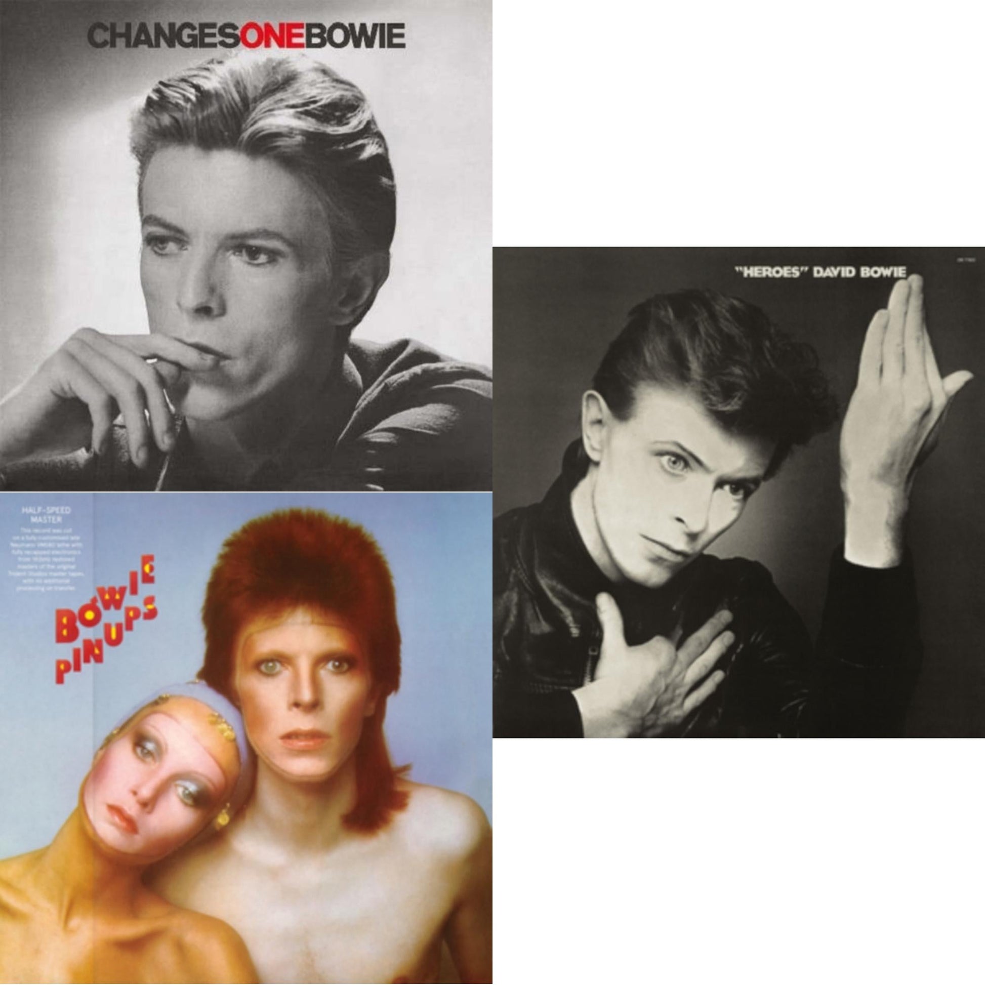 This is a 3 LP Vinyl SKU bundle.
1.This LP Vinyl is brand new.Format: LP VinylMusic Style: GlamThis item's title is: Changesonebowie (180G)Artist: David BowieLabel: RHINO/PARLOPHONEBarcode: 190295994082Release Date: 5/20/2016
2.This LP Vinyl is brand new.