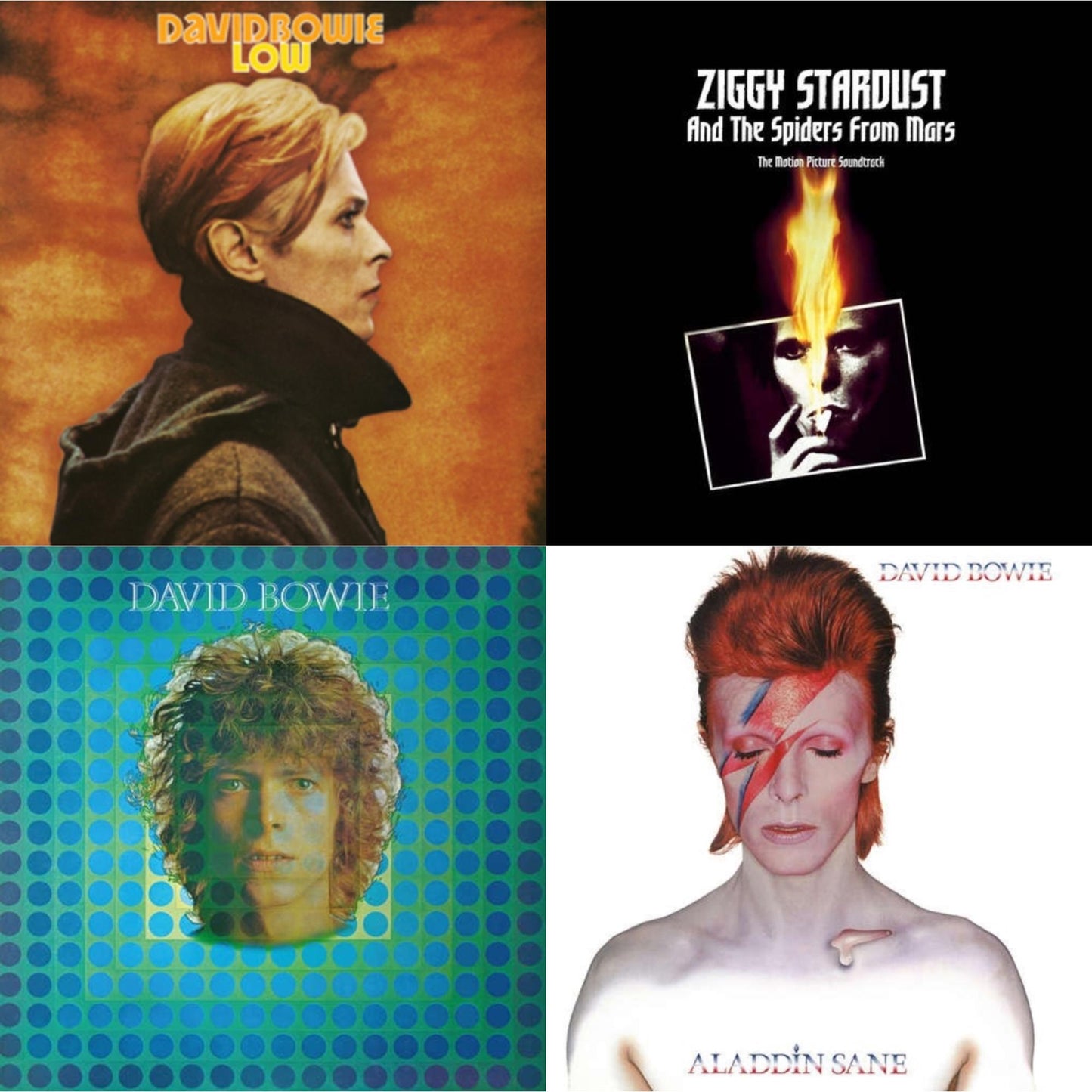 Low (2017 Remaster) & Ziggy Stardust & The Spiders From Mars Ost (2LP) & David Bowie Aka Space Oddity & Aladdin Sane