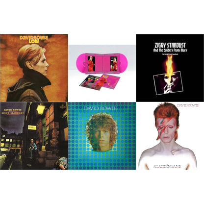 Low (2017 Remaster) & Montreal '87 (Limited/Pink LP Vinyl) & Ziggy Stardust & The Spiders From Mars Ost (2LP) & Rise & Fall Of Ziggy Stardust (2012 Remaster) & David Bowie Aka Space Oddity & Aladdin Sane