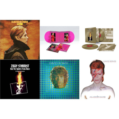 Low (2017 Remaster) & Montreal '87 (Limited/Pink LP Vinyl) & Ziggy Stardust & The Spiders From Mars Ost (50Th Anniversary/2LP) & Ziggy Stardust & The Spiders From Mars Ost (2LP) & David Bowie Aka Space Oddity & Aladdin Sane