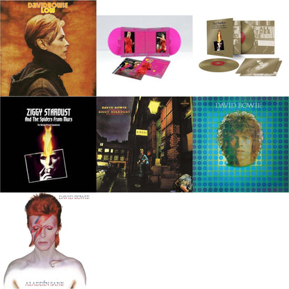 David Bowie - Low (2017 Remaster) & Montreal '87 (Limited/Pink LP Vinyl) & Ziggy Stardust & The Spiders From Mars Ost (50Th Anniversary/2LP) & Ziggy Stardust & The Spiders From Mars Ost (2LP) & Rise & Fall Of Ziggy Stardust (2012 Remaster) & David