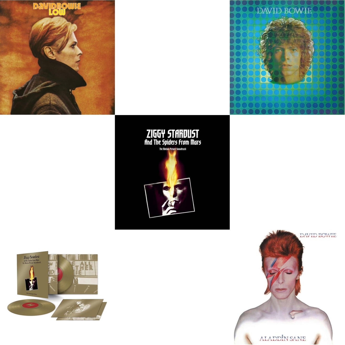 Low (2017 Remaster) & Ziggy Stardust & The Spiders From Mars Ost (50Th Anniversary/2LP) & Ziggy Stardust & The Spiders From Mars Ost (2LP) & David Bowie Aka Space Oddity & Aladdin Sane