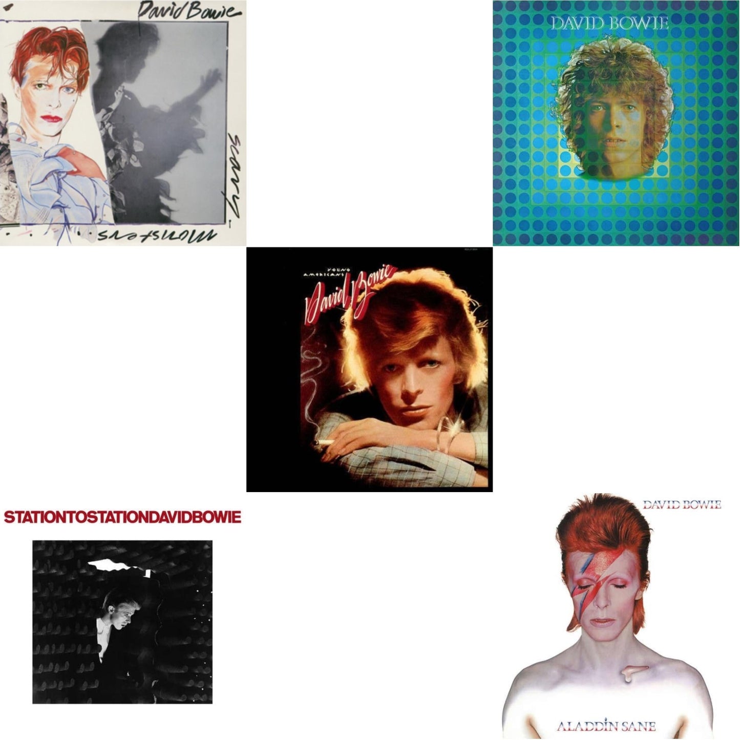 Scary Monsters (& Super Creeps) (2017 Remaster) & Station To Station (2016 Remastered Version) & Young Americans (2016 Remastered Version) & David Bowie Aka Space Oddity & Aladdin Sane