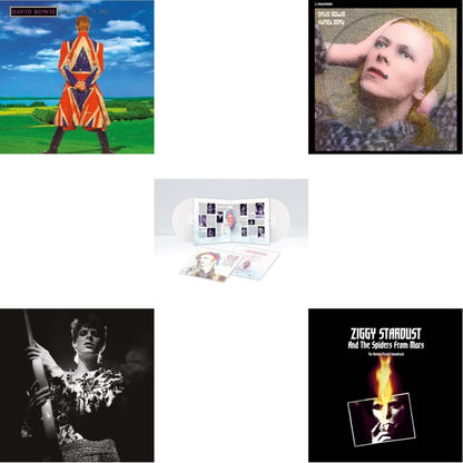Earthling (2021 Remaster/2LP) & Hunky Dory (2015 Remaster/50Th Anniv/Picture Disc) & Live Los Angeles 1974 (White LP Vinyl/Limited) & Rock N Roll Star & Ziggy Stardust & The Spiders From Mars Ost (2LP)