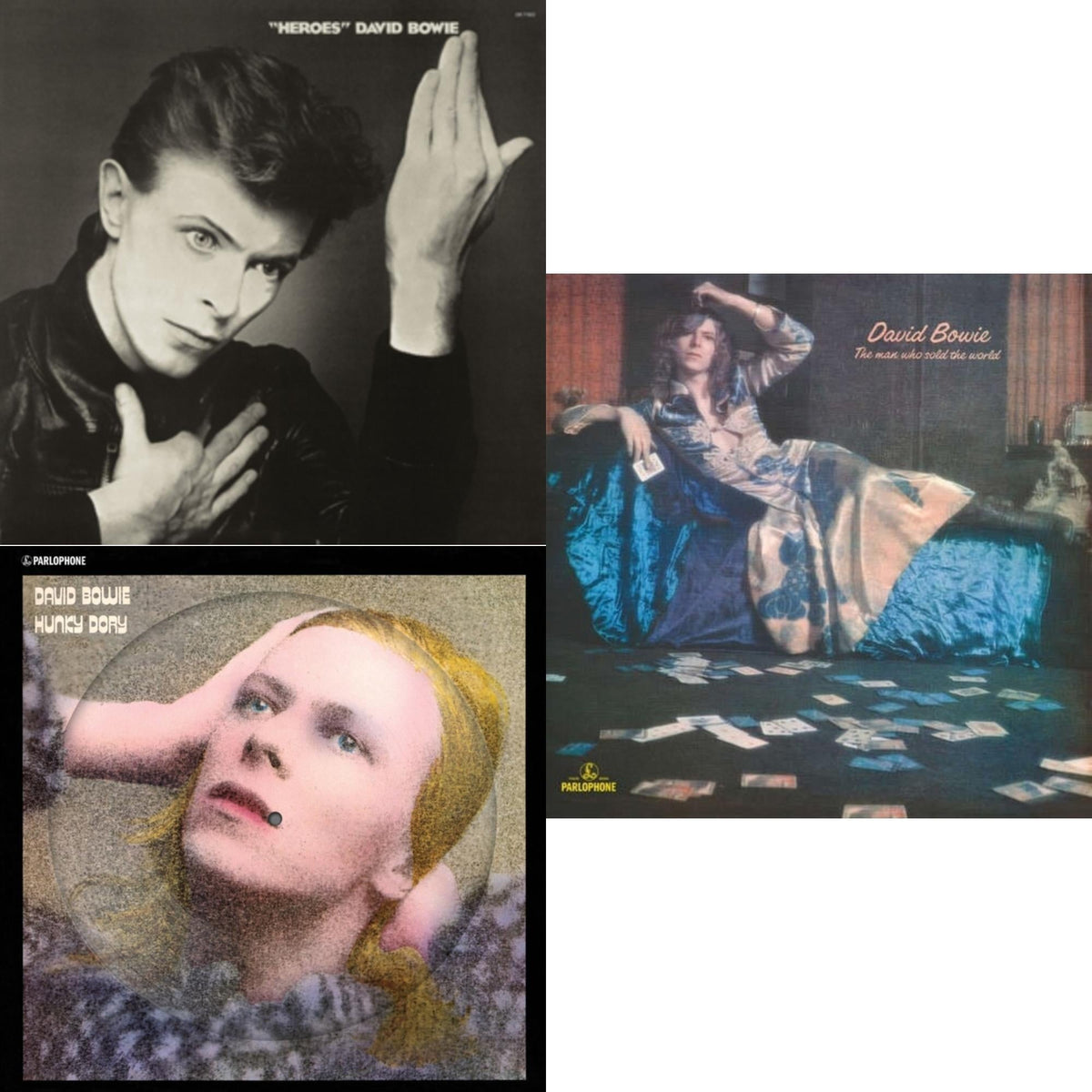 Heroes (2017 Remaster) & Hunky Dory (2015 Remaster/50Th Anniv/Picture Disc) & Man Who Sold The World (2015 Remaster)