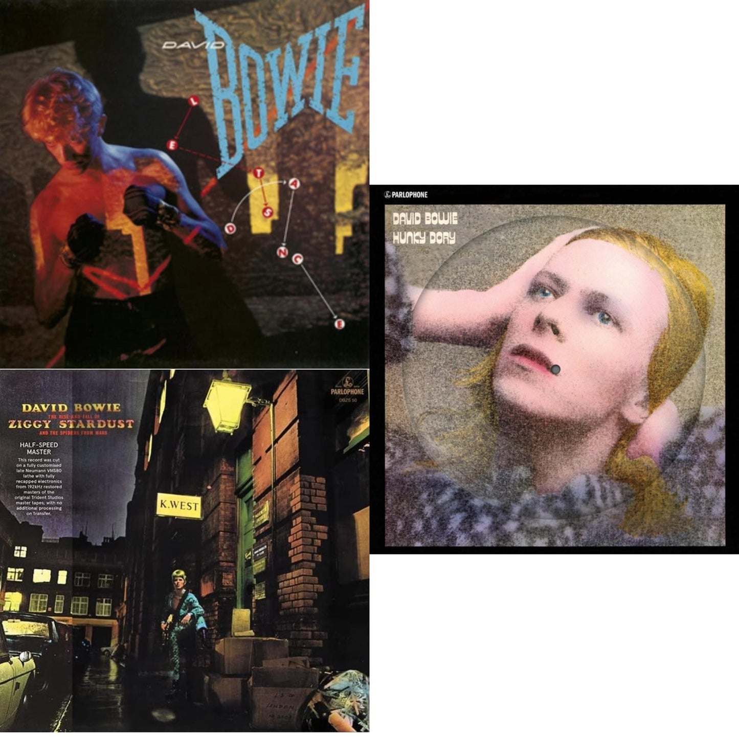 Let's Dance (2018 Remastered Version) & Rise & Fall Of Ziggy Stardust & The Spiders From Mars (2012 Remaster/Half-Speed Master) & Hunky Dory (2015 Remaster/50Th Anniv/Picture Disc)