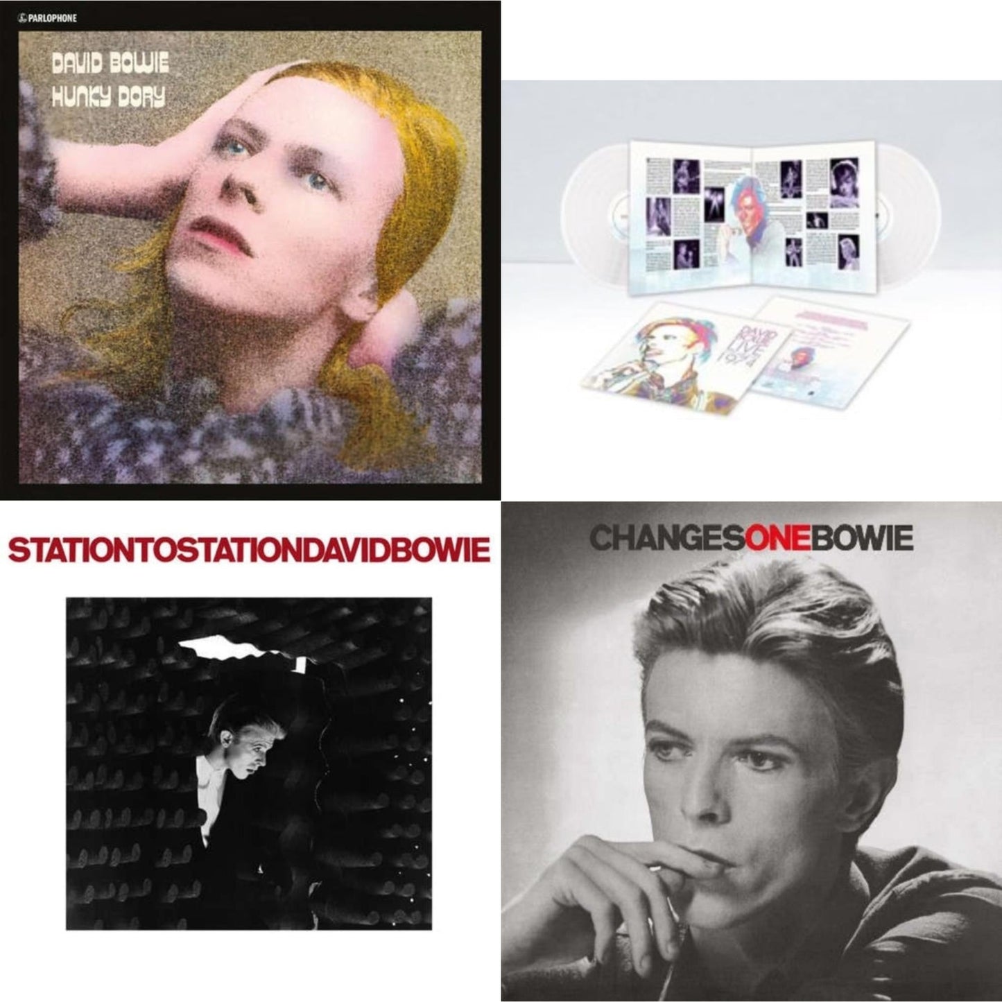 Station To Station (2016 Remastered Version) & Changesonebowie (180G) & Live Los Angeles 1974 (White LP Vinyl/Limited) & Hunky Dory