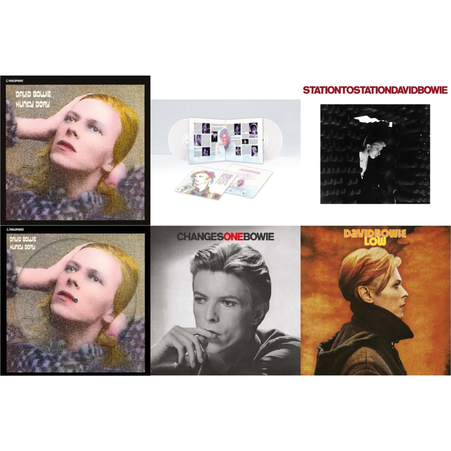 Low (2017 Remaster) & Station To Station (2016 Remastered Version) & Changesonebowie (180G) & Hunky Dory (2015 Remaster/50Th Anniv/Picture Disc) & Live Los Angeles 1974 (White LP Vinyl/Limited) & Hunky Dory
